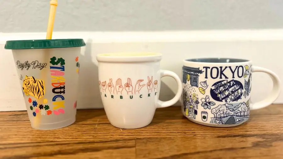 Starbucks coffee cups