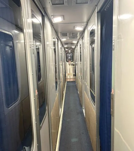 Amtrak hallway